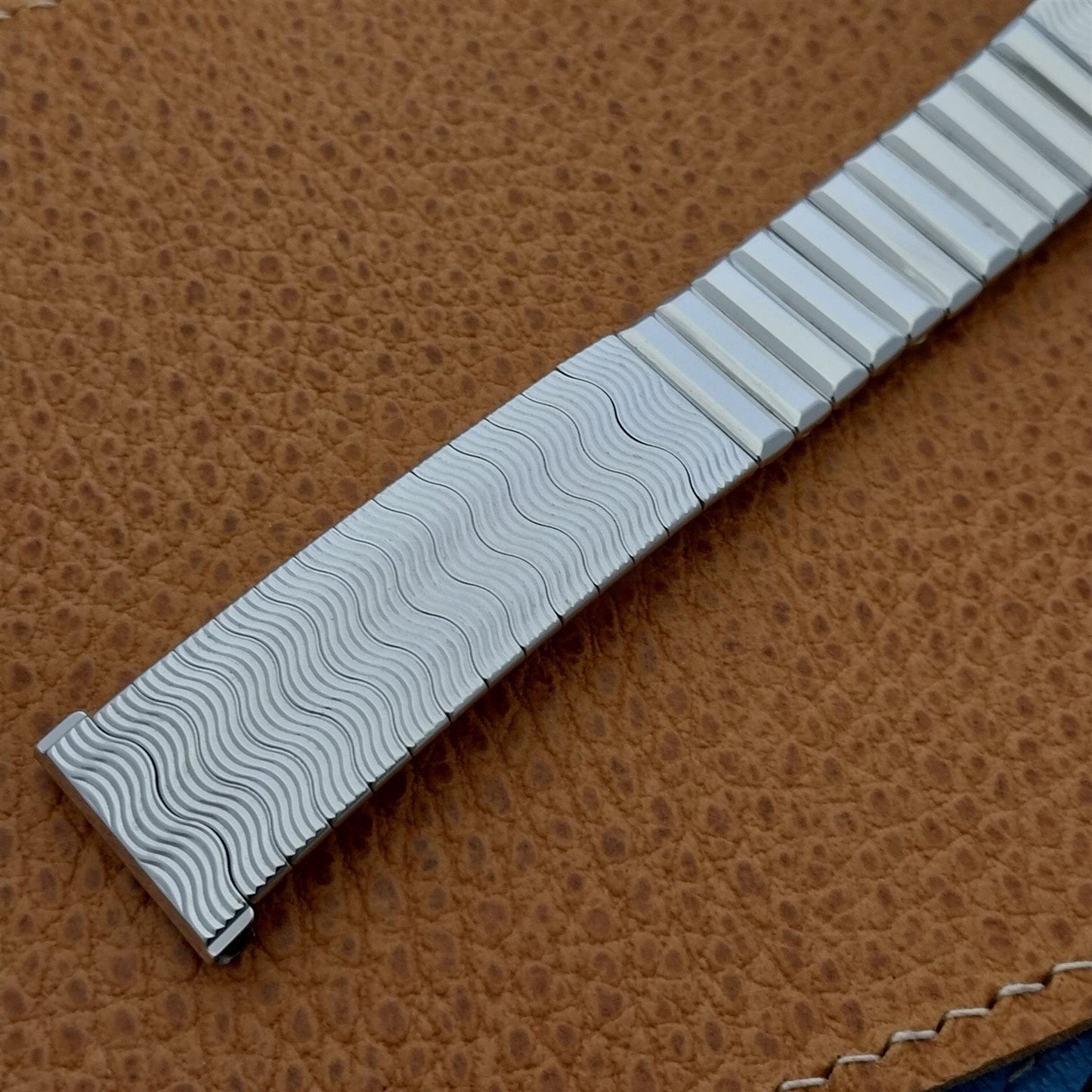 17.2mm 18mm 19mm 10k White Gold-Filled Kreisler Unused 1960s Vintage Watch Band