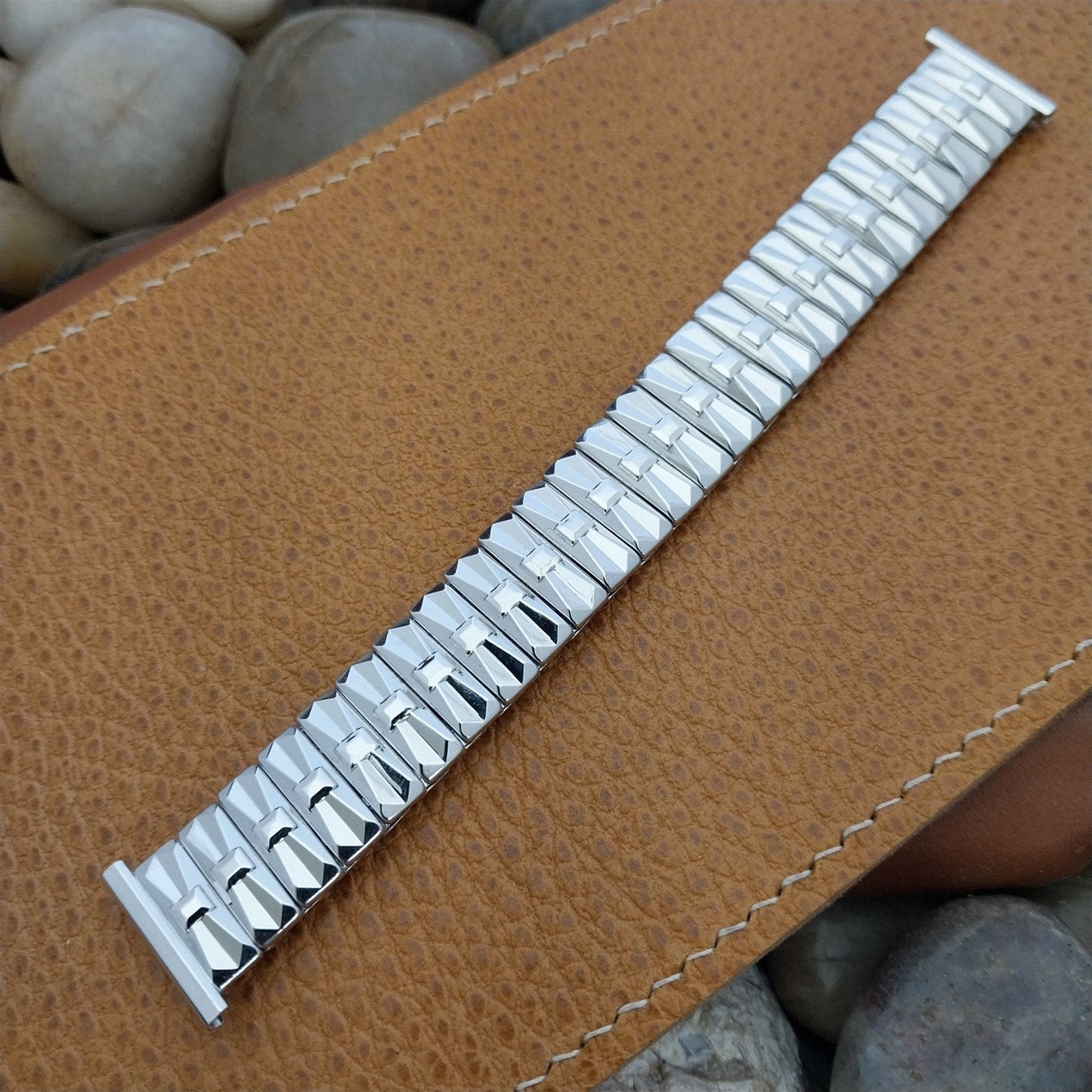 1957 Speidel High-Ridge White Gold-Fill 19mm 18mm 16mm Unused Vintage Watch Band