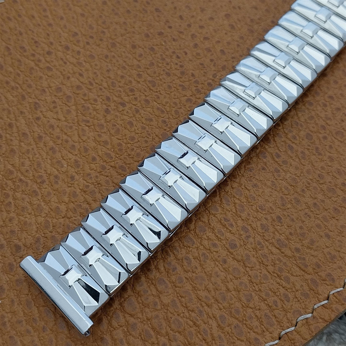 1957 Speidel High-Ridge White Gold-Fill 19mm 18mm 16mm Unused Vintage Watch Band