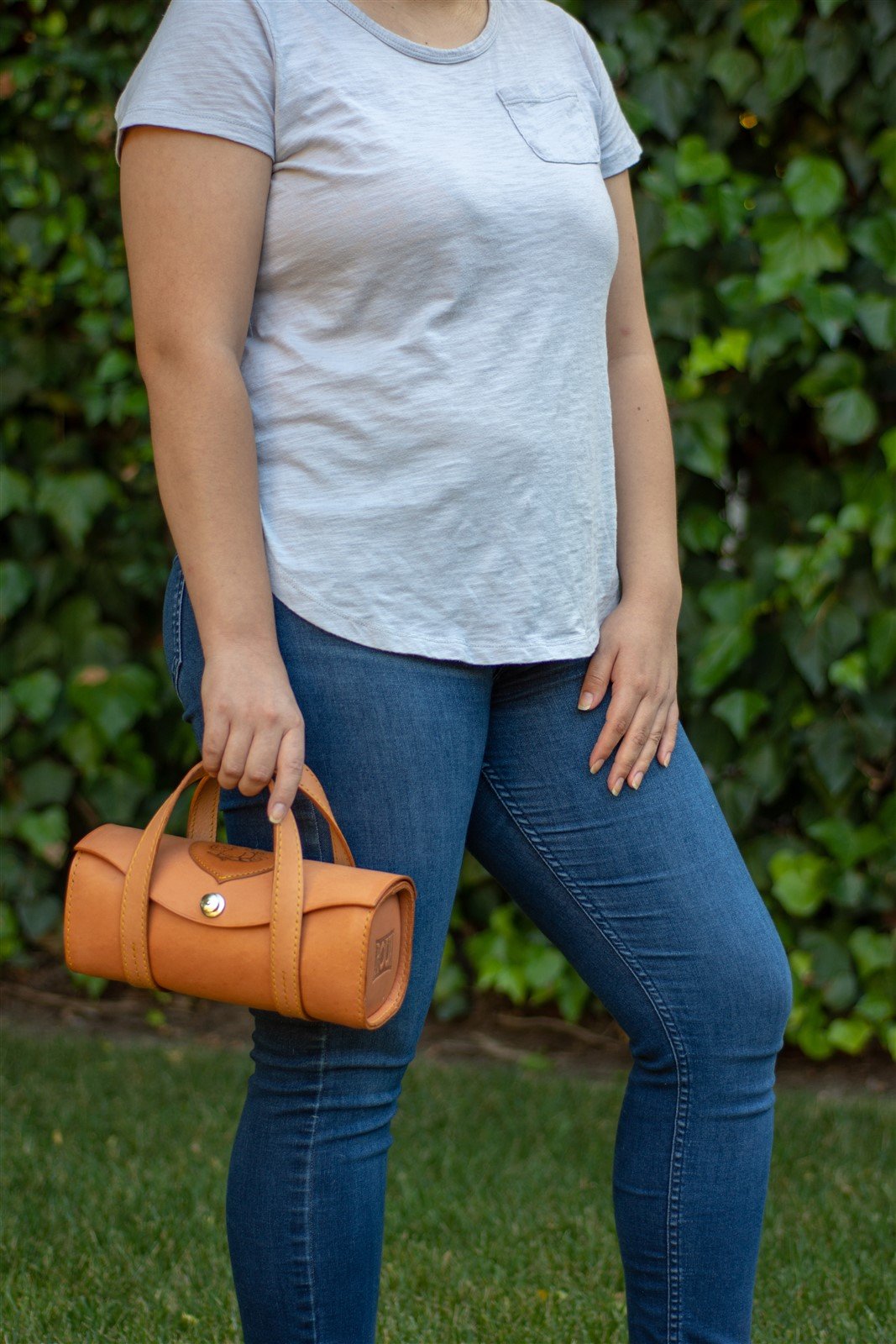 Handmade in California Classic Natural Leather Handbag Roux & ThatDarnHead