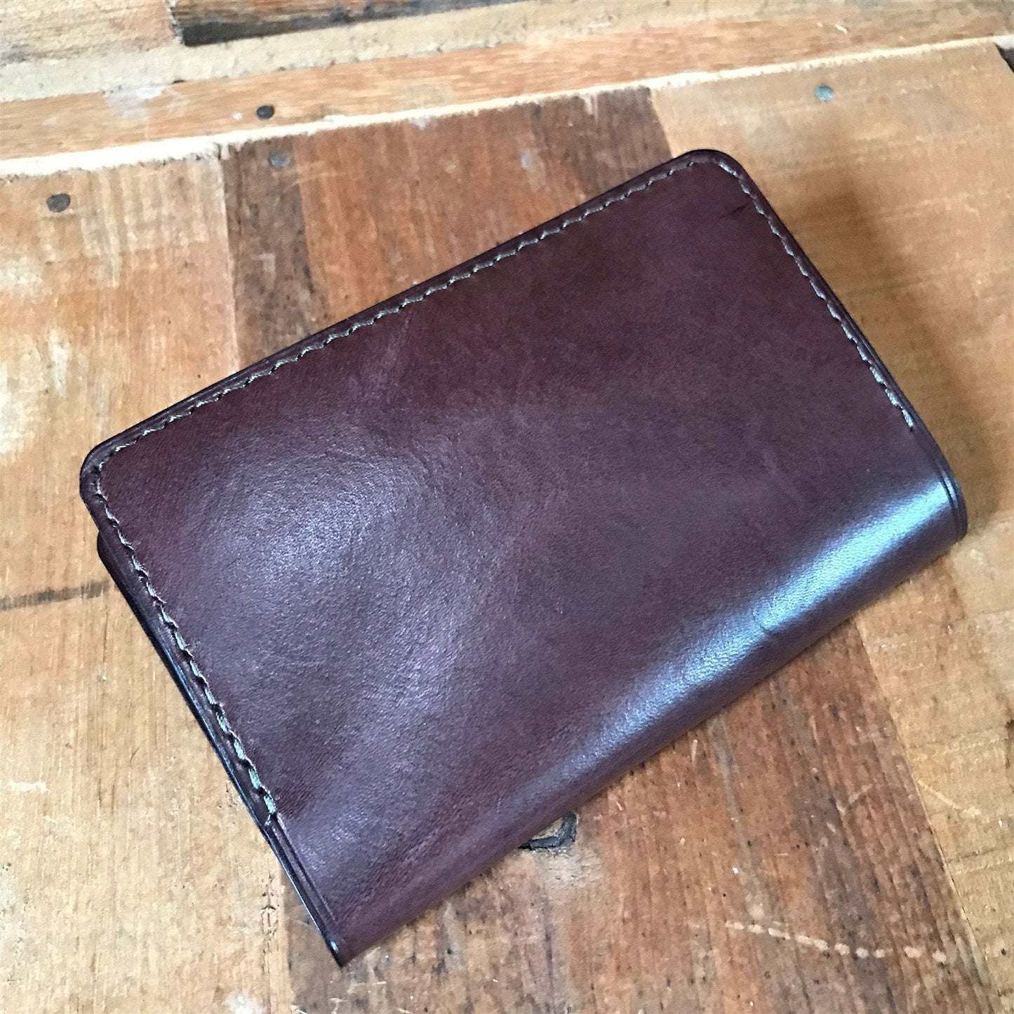 Handmade Saddle Leather Passport Wallet Notebook & Field Notes Cover