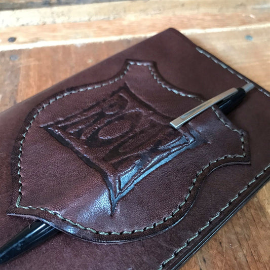 Handmade Saddle Leather Passport Wallet Notebook & Field Notes Cover