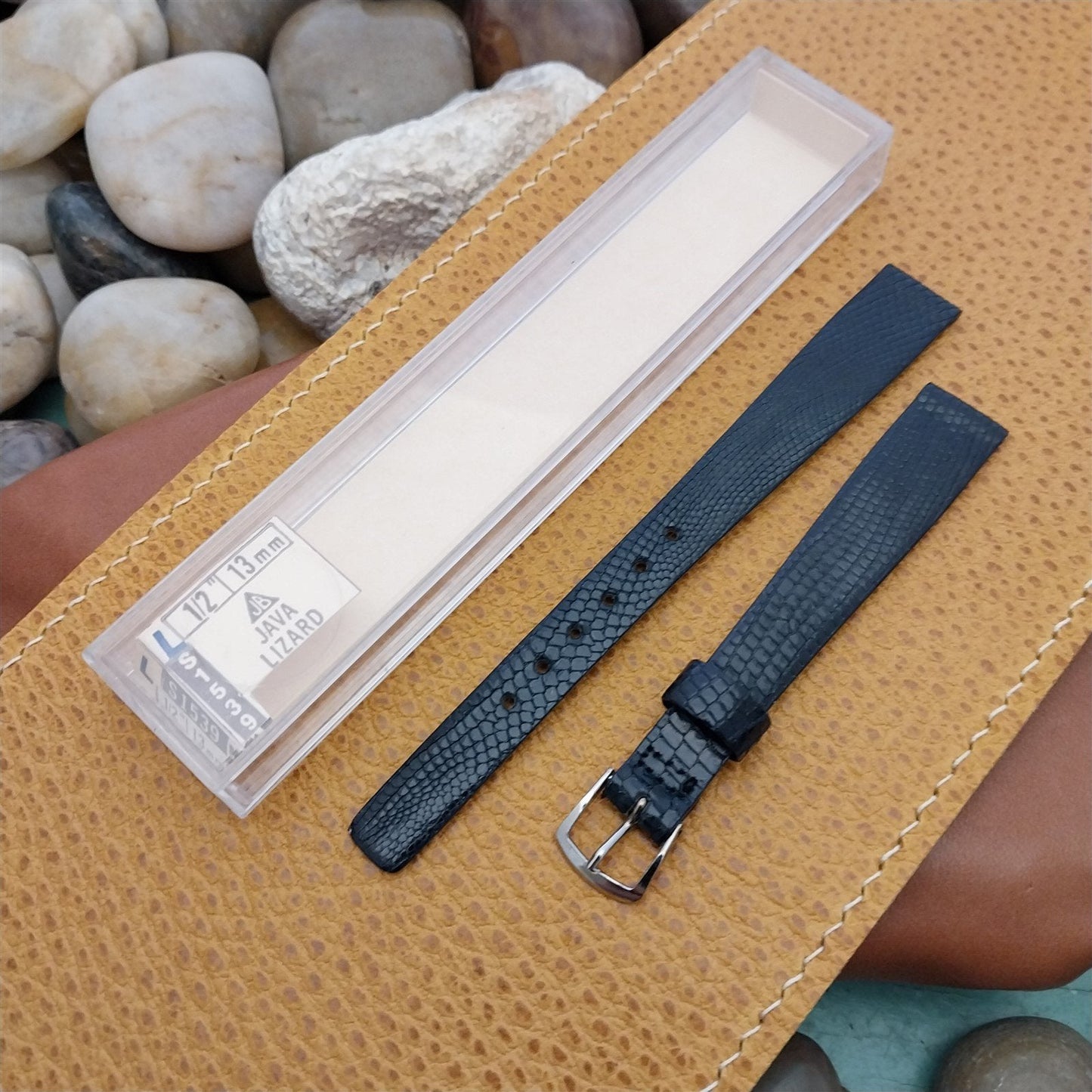 JB Champion Java Lizard 1/2" 13mm nos 1970s Vintage Watch Band