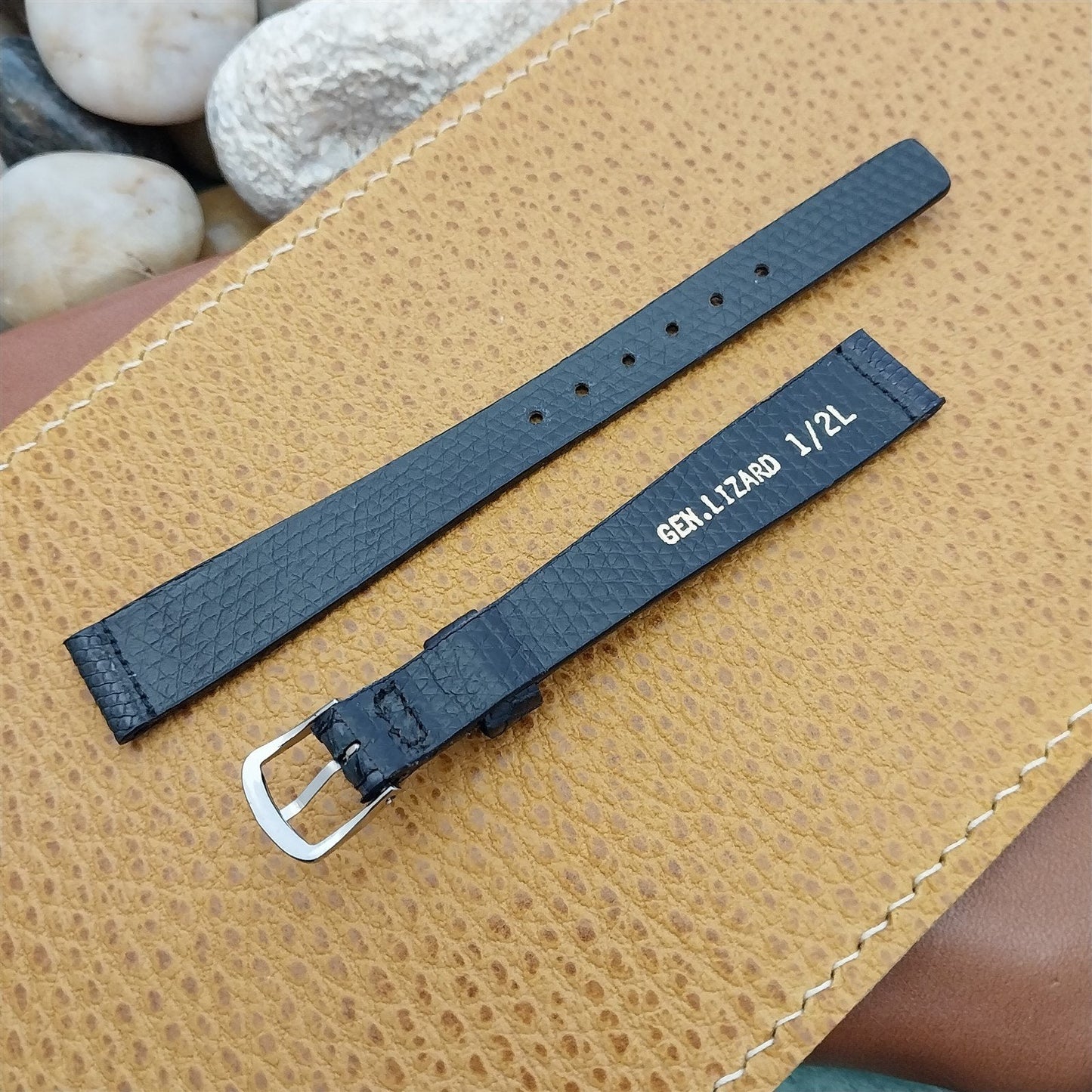 JB Champion Java Lizard 1/2" 13mm nos 1970s Vintage Watch Band