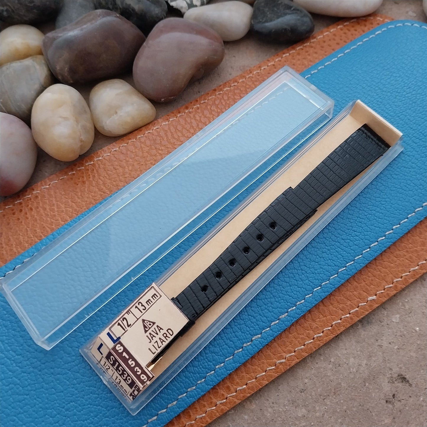 Vintage JB Champion Java Lizard 13mm Unused Classic Tapered NOS 1970s Watch Band