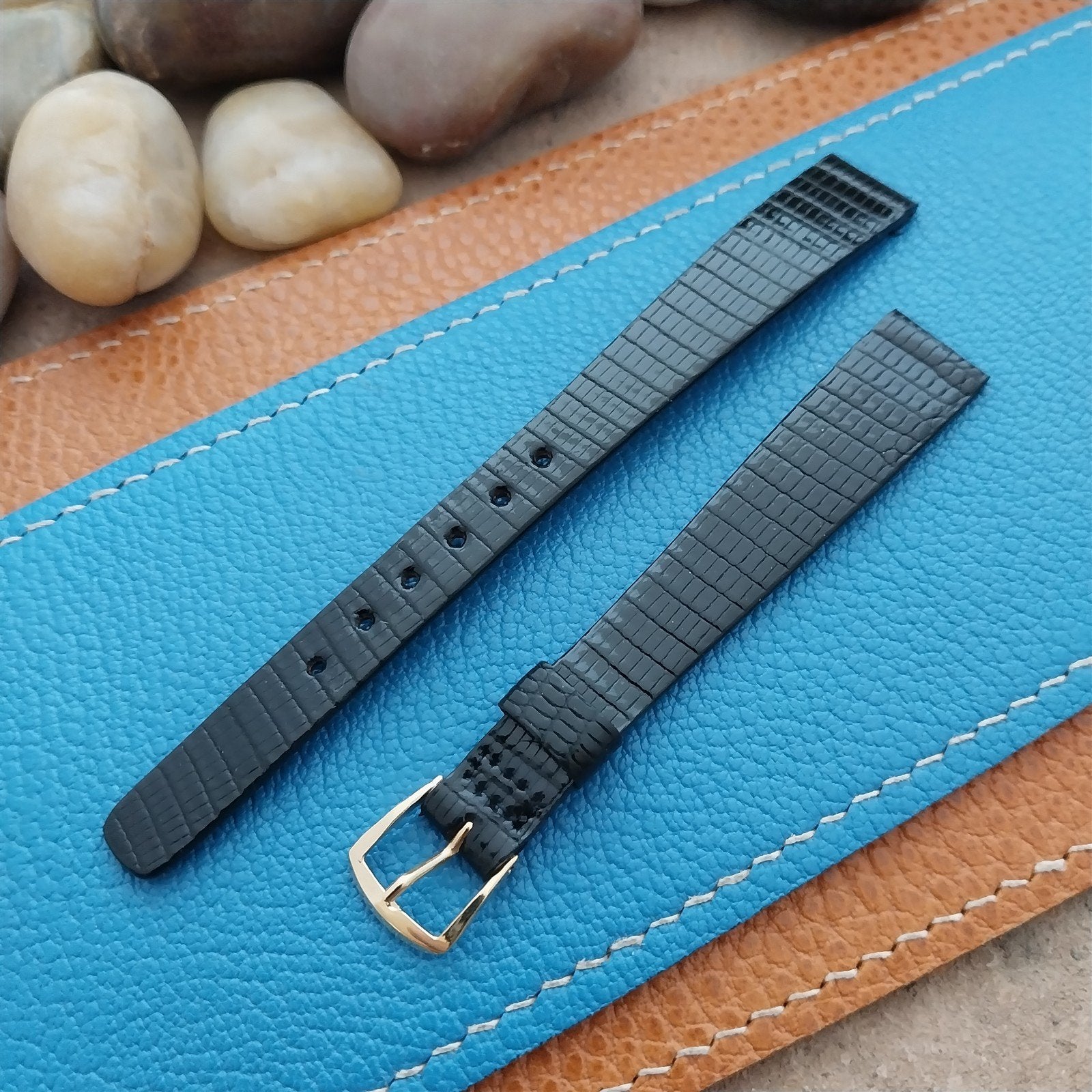 Vintage JB Champion Java Lizard 13mm Unused Classic Tapered NOS 1970s Watch Band