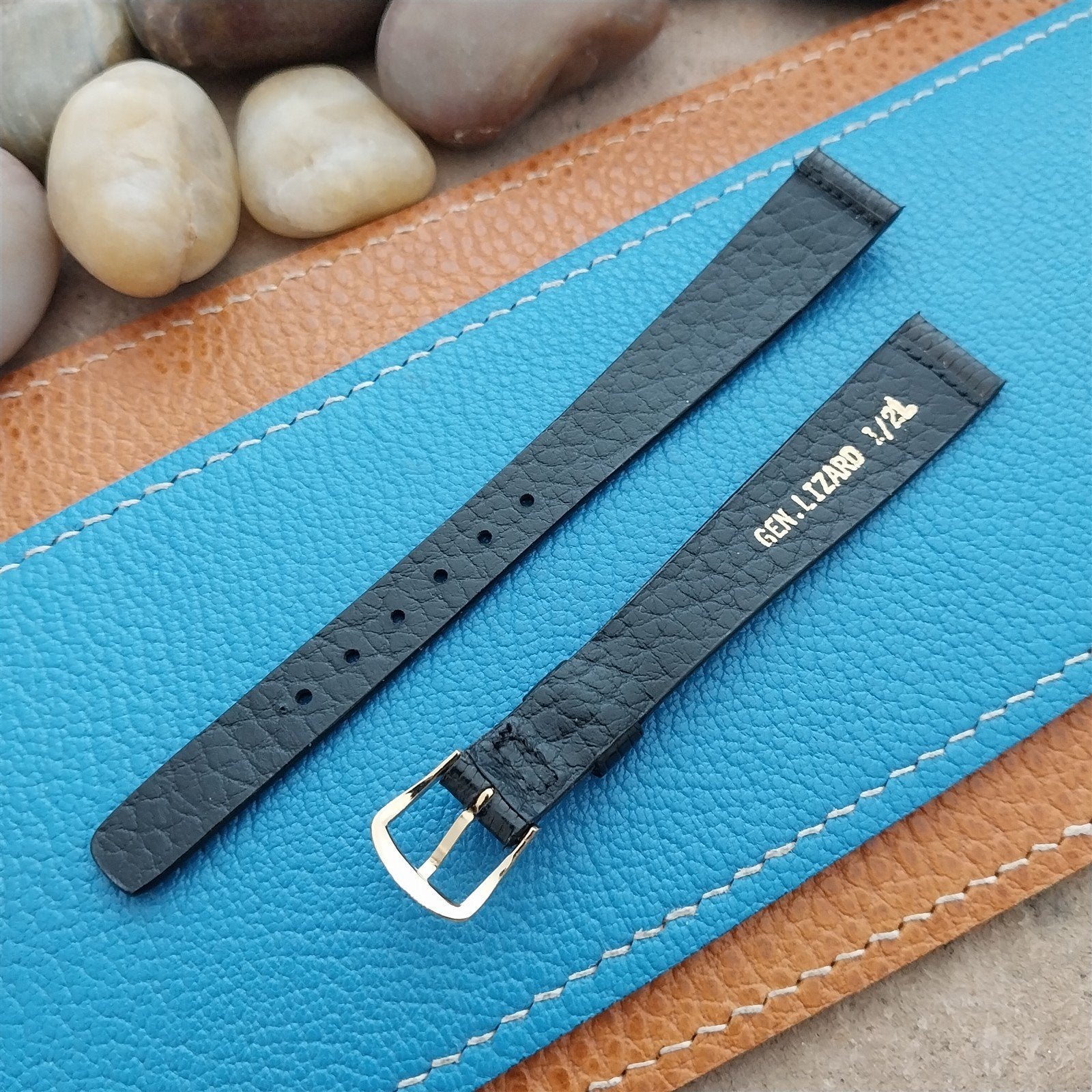 Vintage JB Champion Java Lizard 13mm Unused Classic Tapered NOS 1970s Watch Band