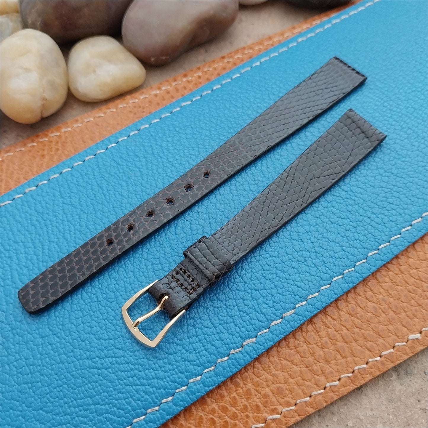 Ladies JB Champion Java Lizard 1/2" 13mm nos 1970s Vintage Watch Band