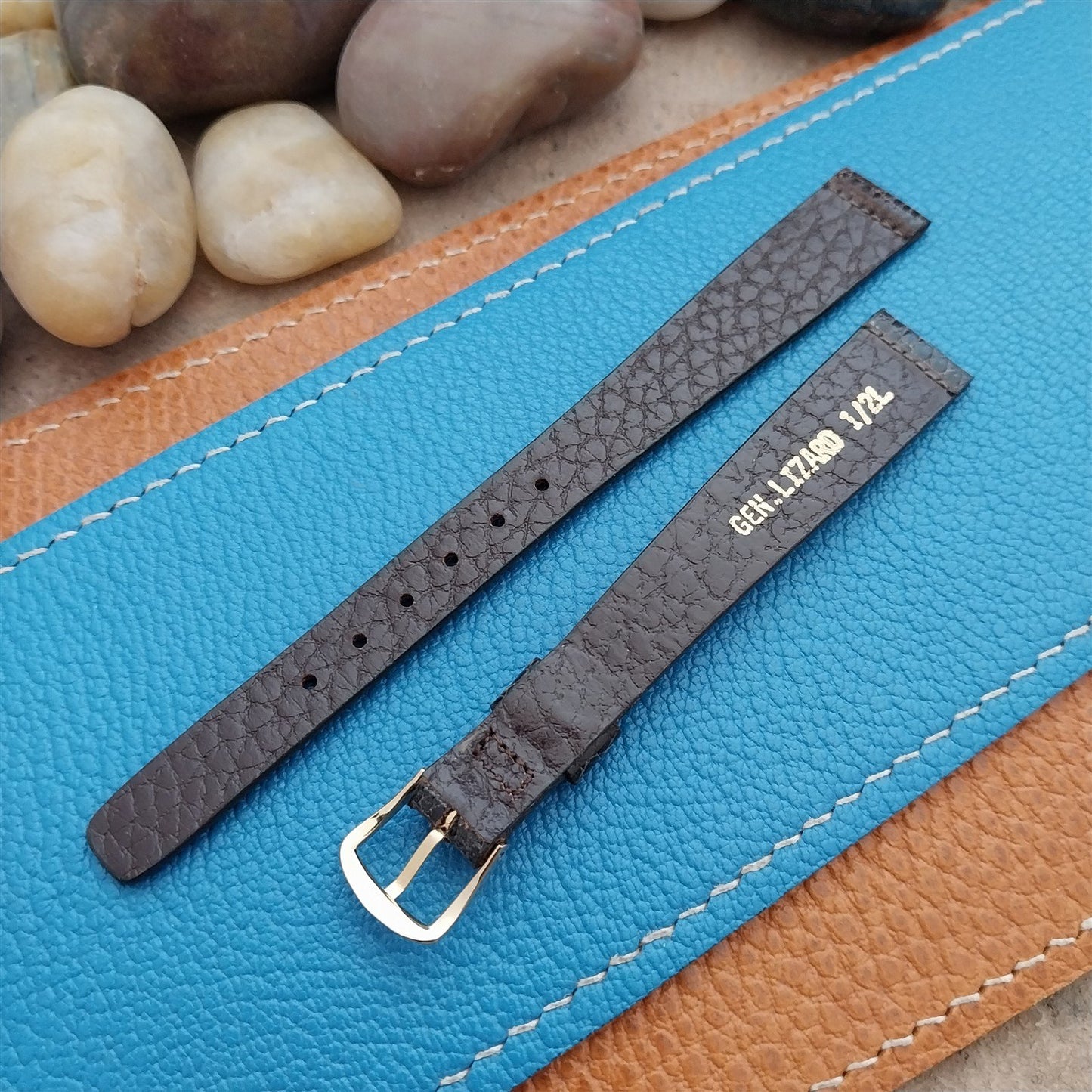 Ladies JB Champion Java Lizard 1/2" 13mm nos 1970s Vintage Watch Band