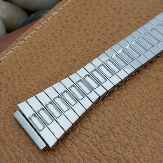 19mm Stainless Steel Flared Stretch Expansion Unused nos Vintage Watch Band