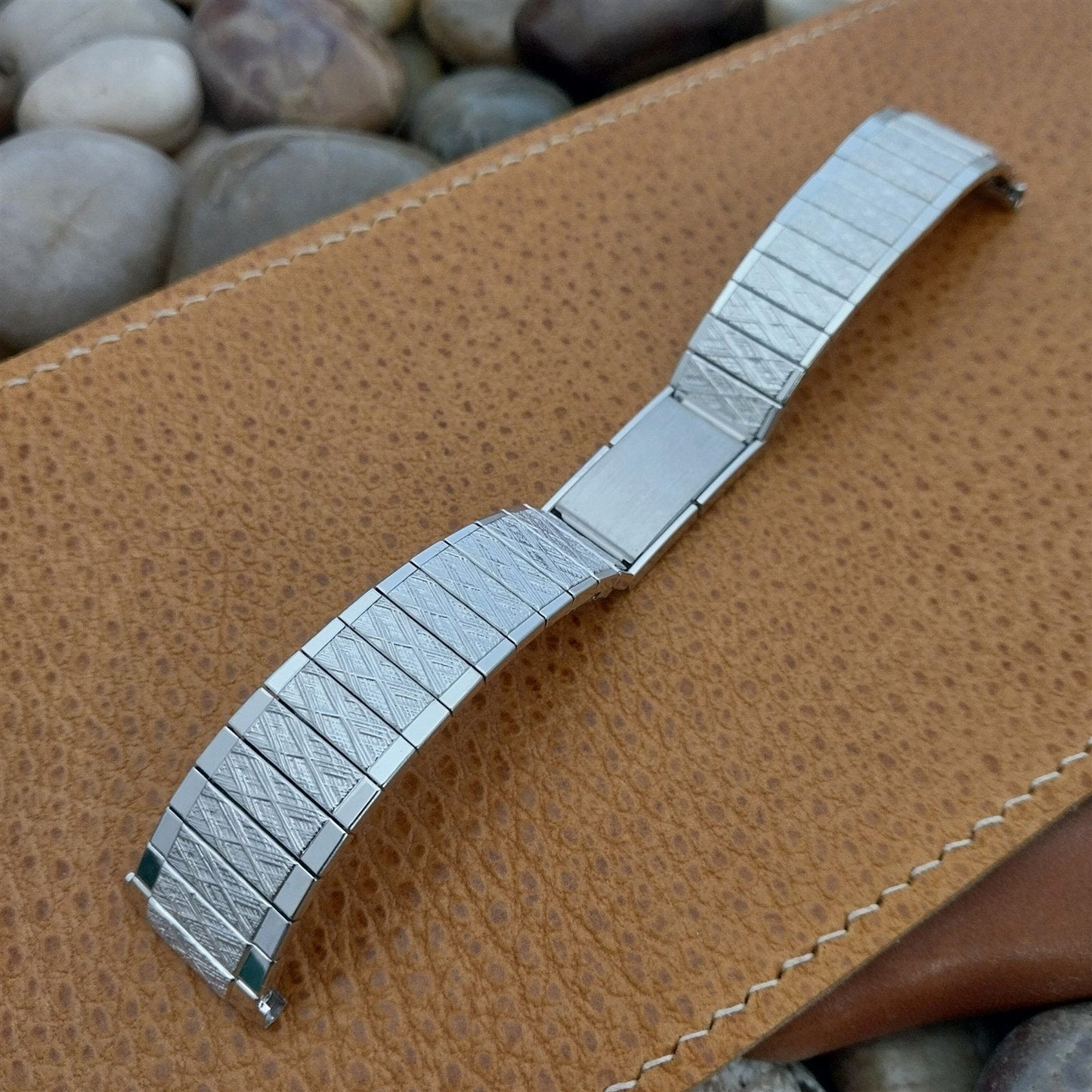 10K White Gold-Filled Classic Speidel USA Classic nos Vintage Watch Band