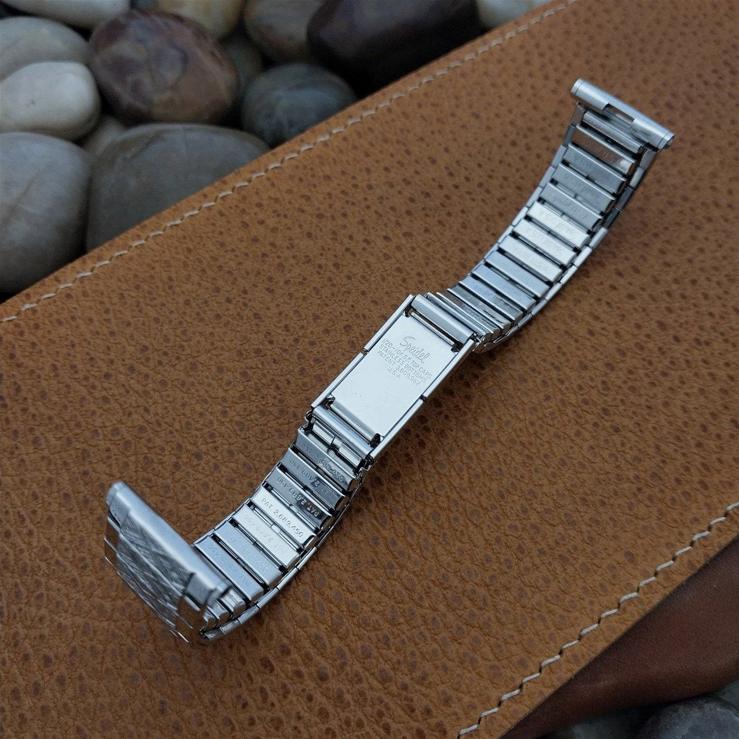 10K White Gold-Filled Classic Speidel USA Classic nos Vintage Watch Band