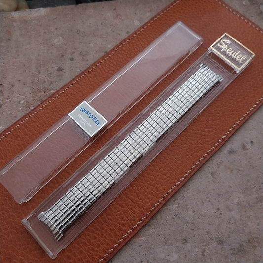 19mm 18mm Stainless Speidel Tribune Twistoflex Unused 1970s Vintage Watch Band