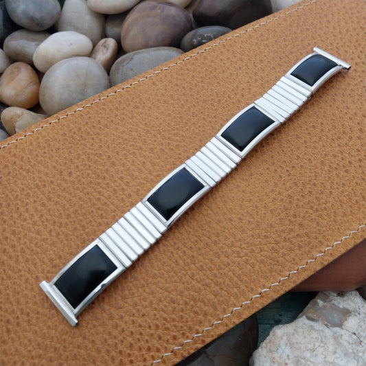 19mm 18mm 16mm 1958 10k White Gold-Fill Long Speidel Calypso Vintage Watch Band