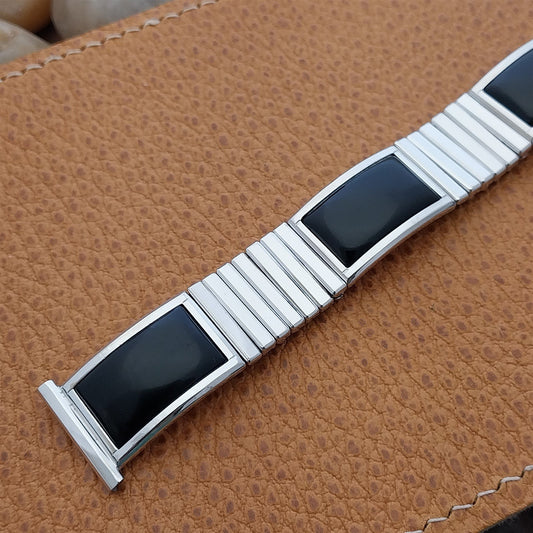 19mm 18mm 16mm 1958 10k White Gold-Fill Long Speidel Calypso Vintage Watch Band
