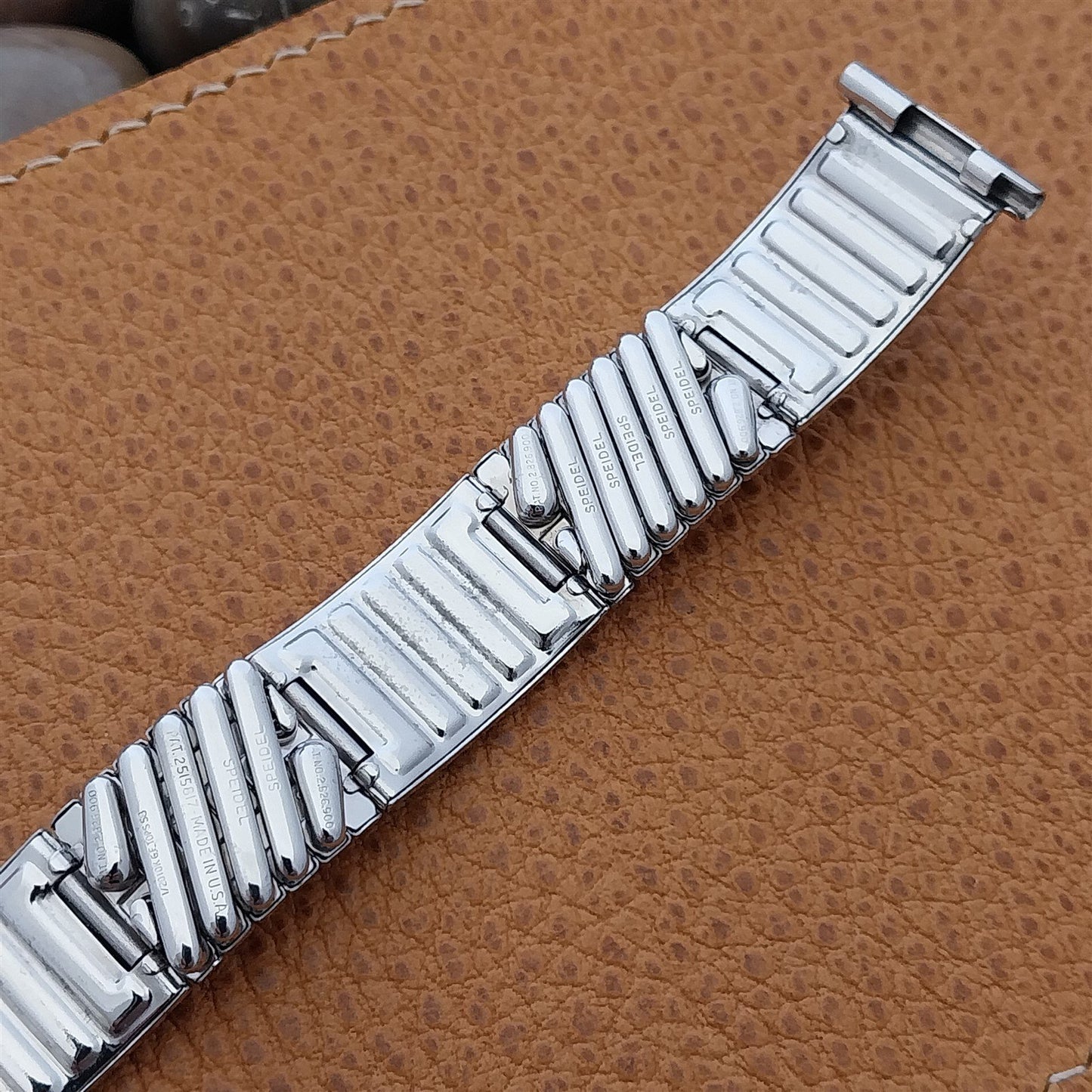 19mm 18mm 16mm 1958 10k White Gold-Fill Long Speidel Calypso Vintage Watch Band