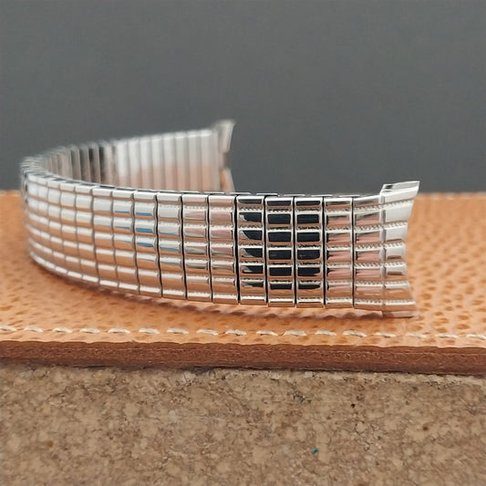 19mm 18mm 17mm Stainless Steel Speidel Tribune 1970s Vintage Watch Band