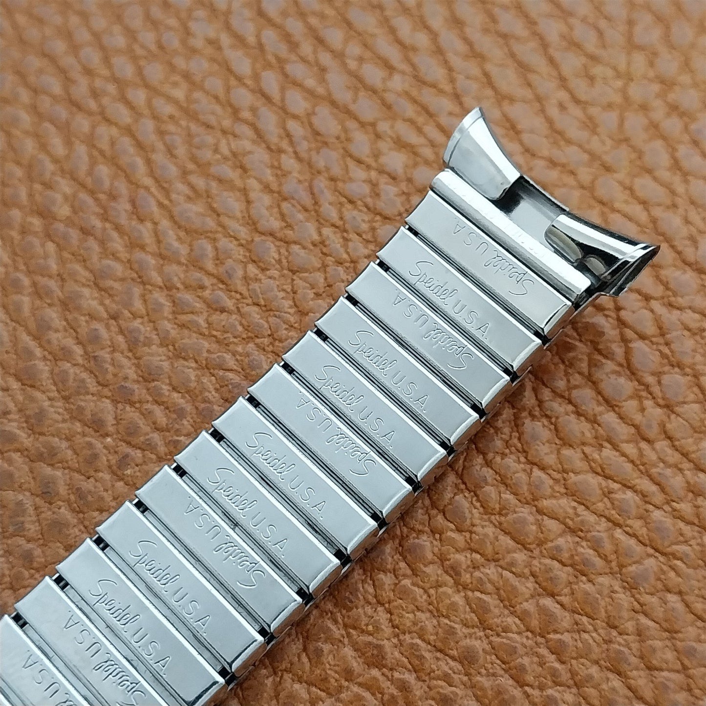19mm 18mm 17mm Stainless Steel Speidel Tribune 1970s Vintage Watch Band
