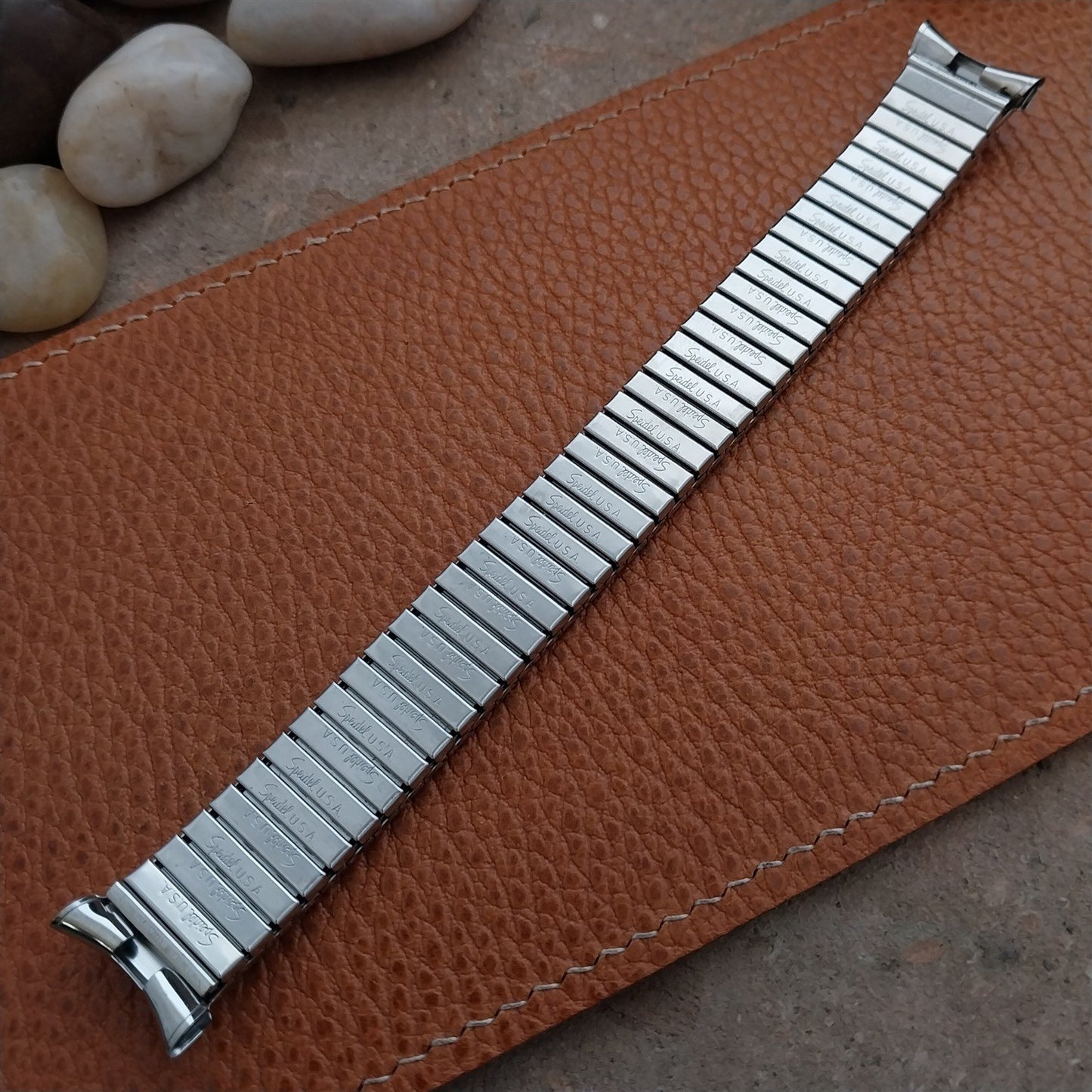 19mm 18mm 17mm Stainless Steel Speidel Tribune 1970s Vintage Watch Band