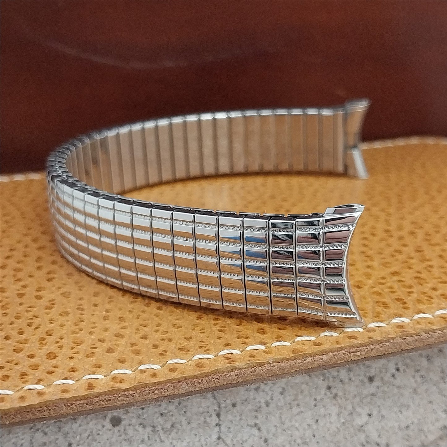 19mm 18mm Stainless Steel Long Speidel Tribune Twistoflex 70s Unused Watch Band