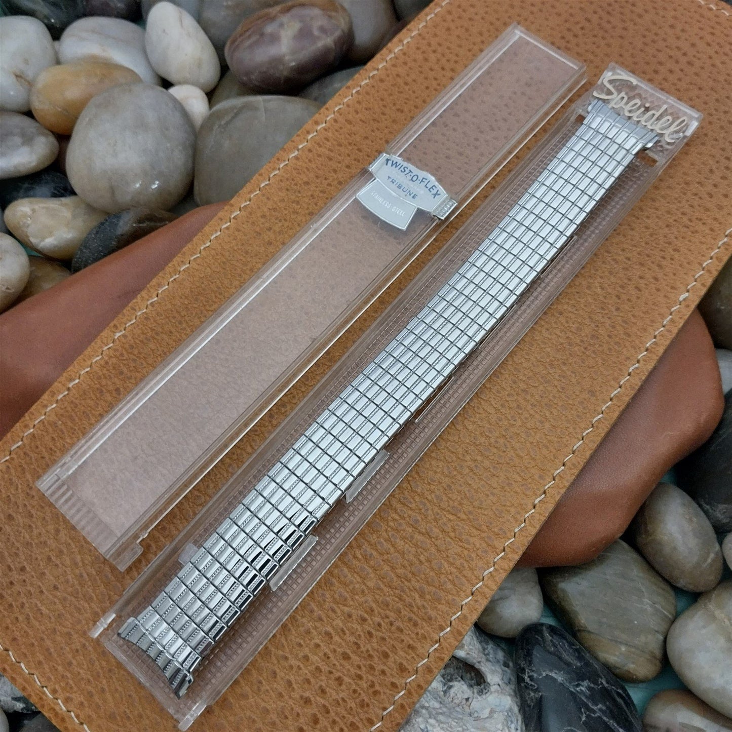 19mm 18mm Stainless Steel Long Speidel Tribune Twistoflex 70s Unused Watch Band