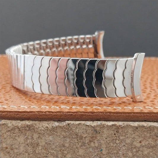 1958 Speidel Riptide 10k White Gold Filled Unused Vintage Watch Band