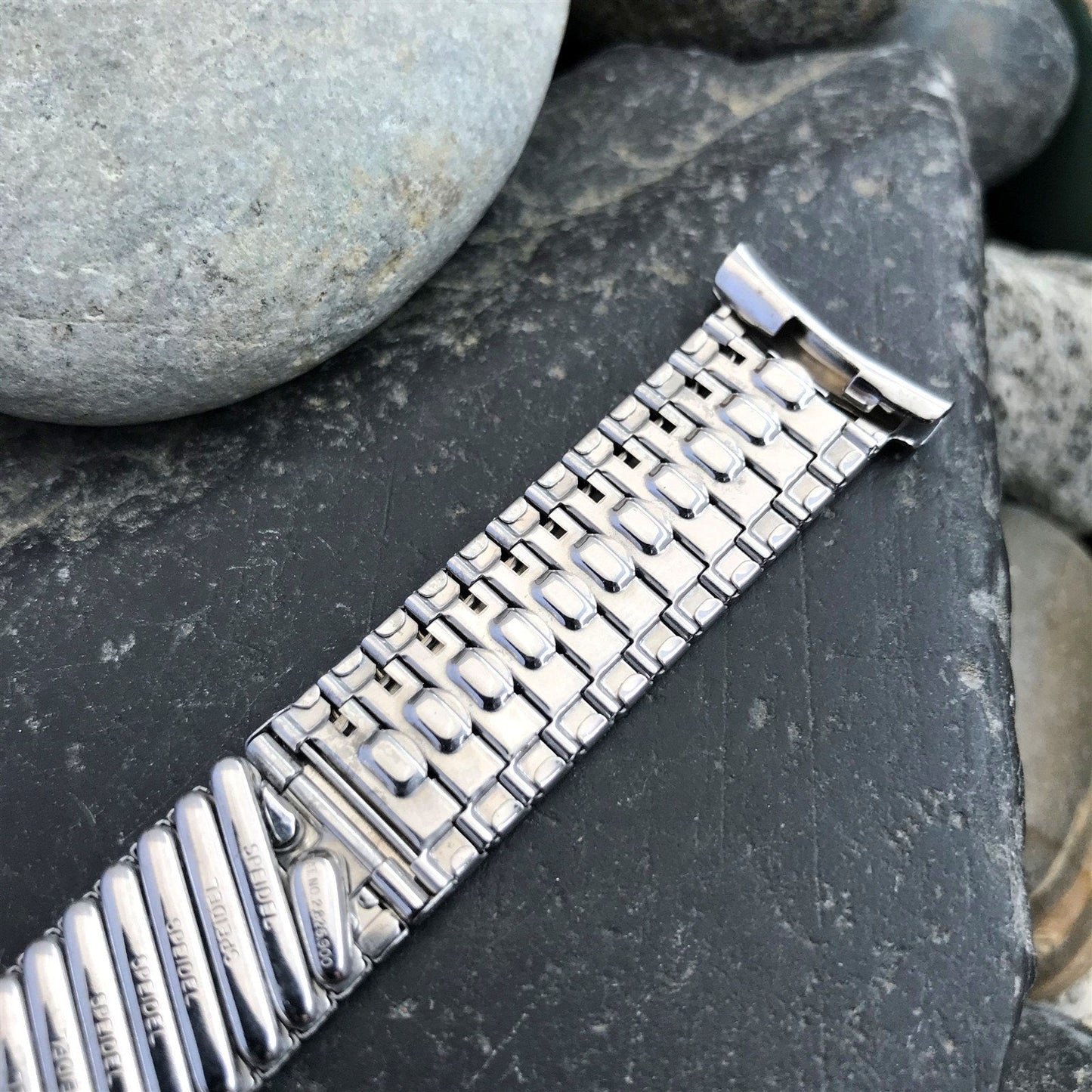 1958 Speidel Riptide 10k White Gold Filled Unused Vintage Watch Band