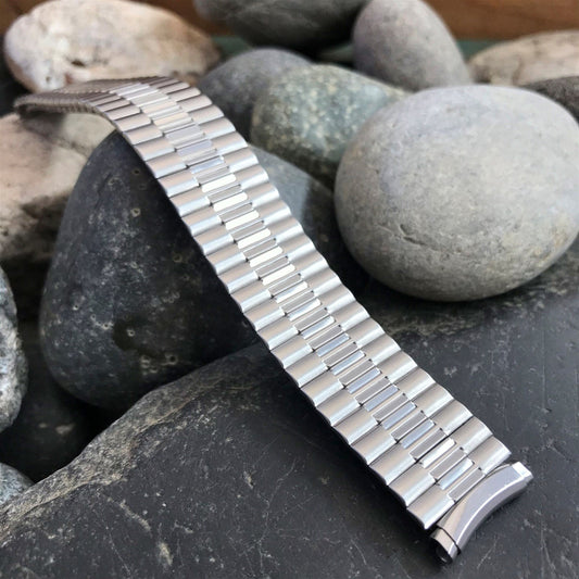 19mm Speidel USA Wide Stainless Steel Expansion nos Vintage Watch Band