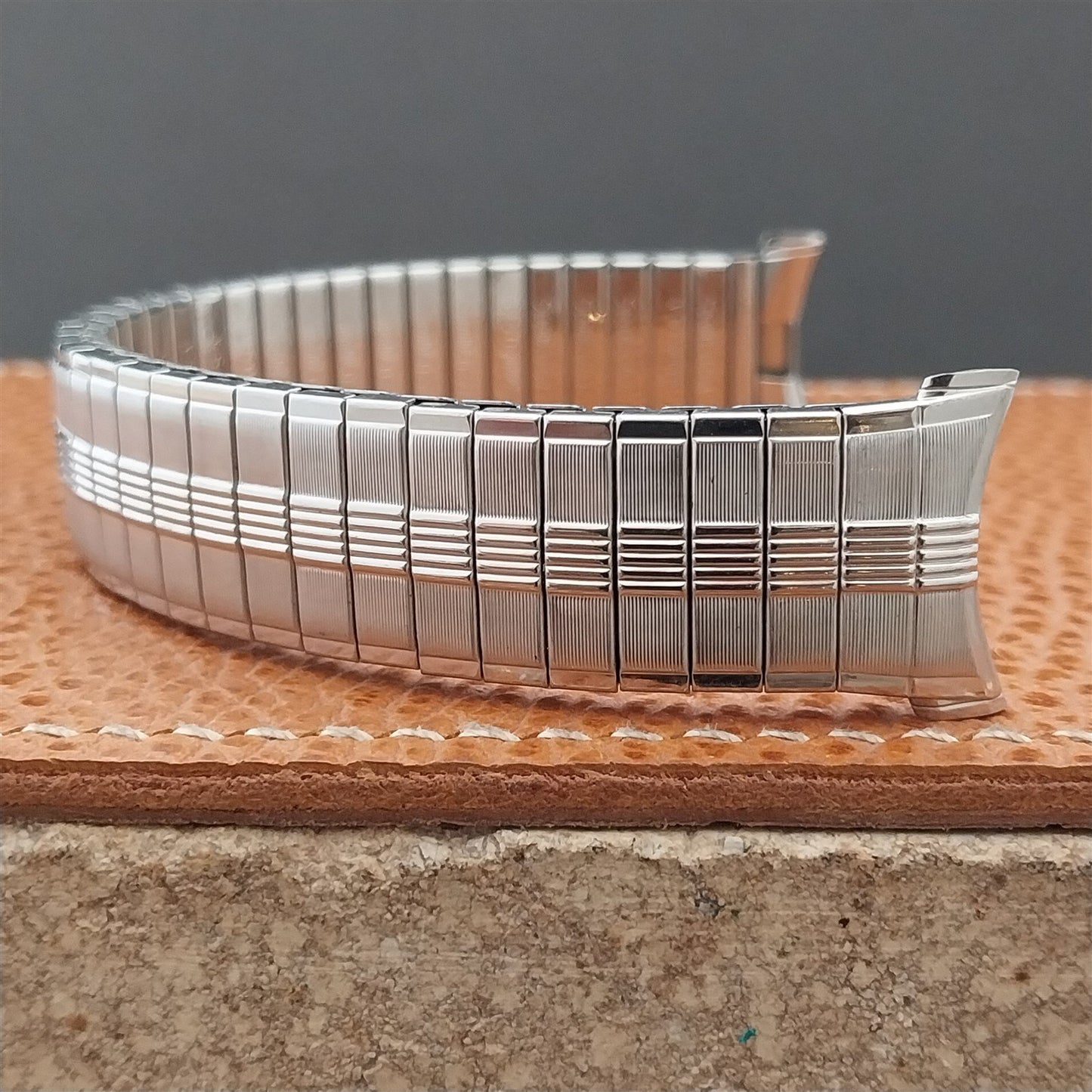 19mm 18mm Speidel Stainless Steel Thunderbird Unused 1970s Vintage Watch Band