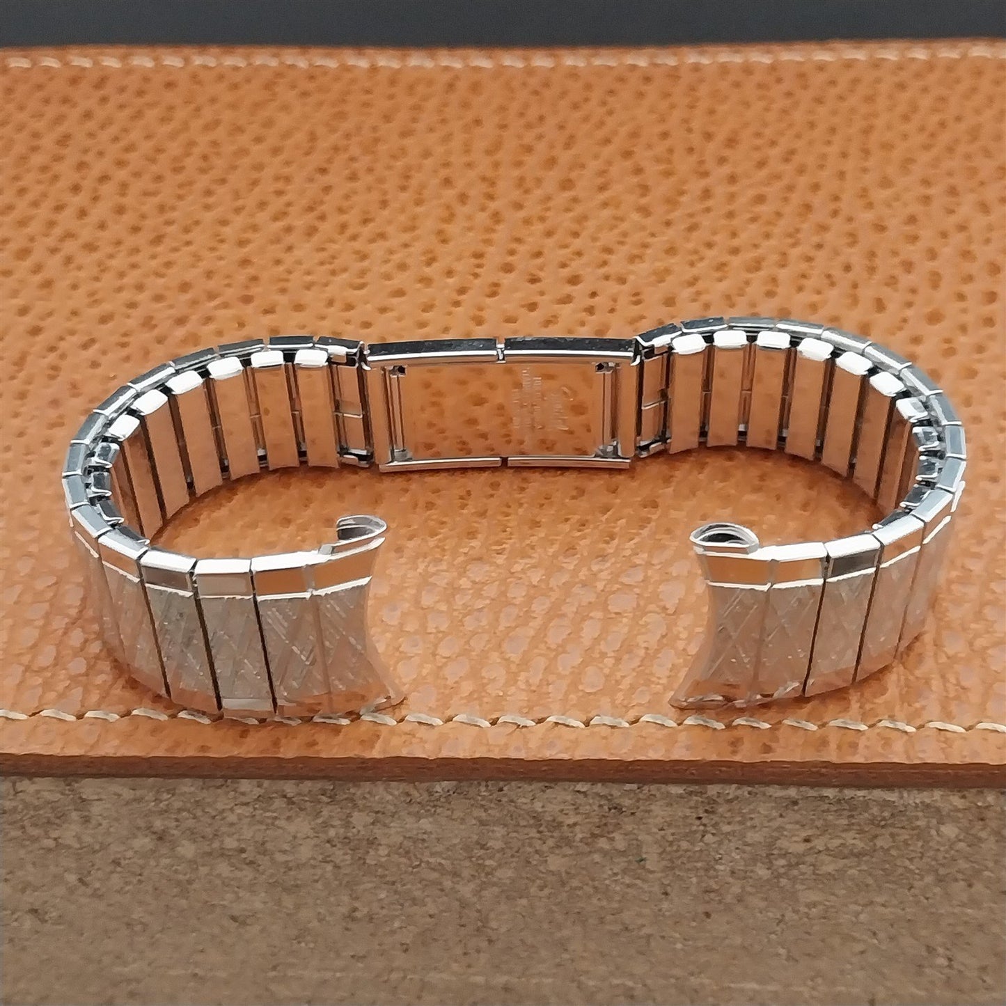 Vintage 19mm 18mm 17mm White Gold-Filled Speidel Classic Long Unused Watch Band