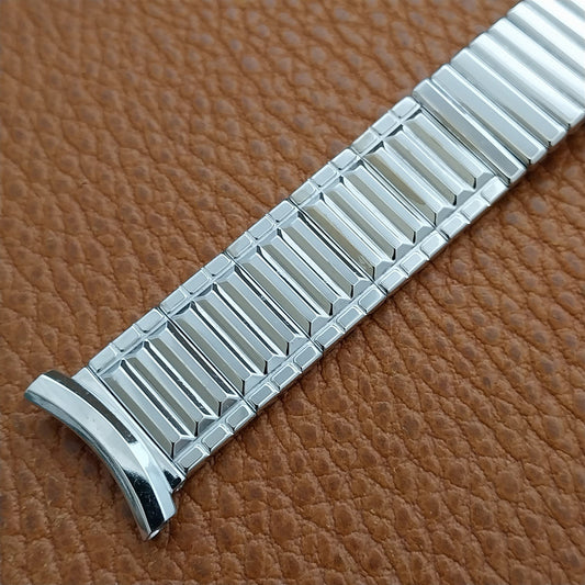 1957 Vintage 19mm 18mm 16mm Speidel White Gold Filled Unused Classic Watch Band