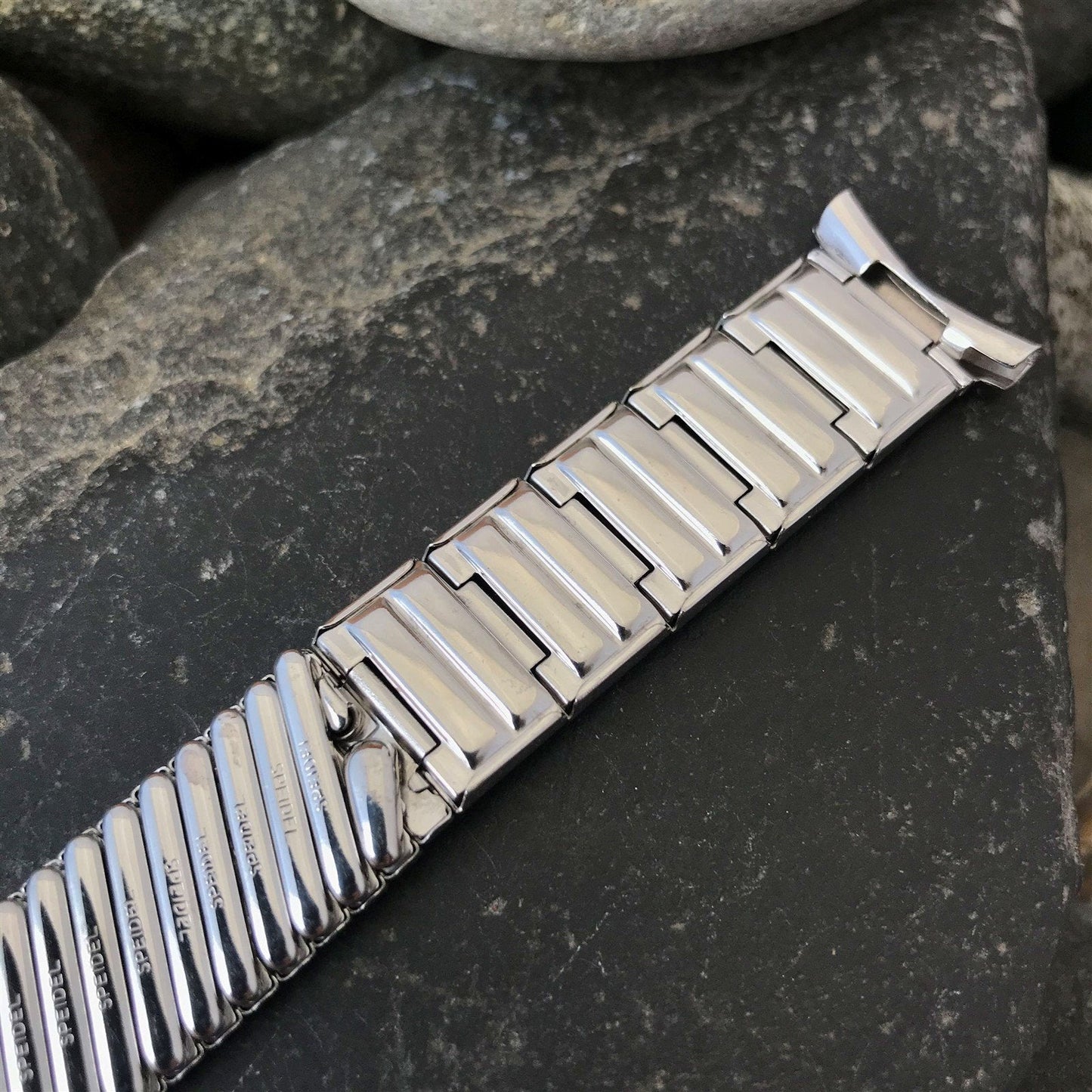 1957 10k White Gold Filled Classic New Old Vintage Watch Band nos Speidel