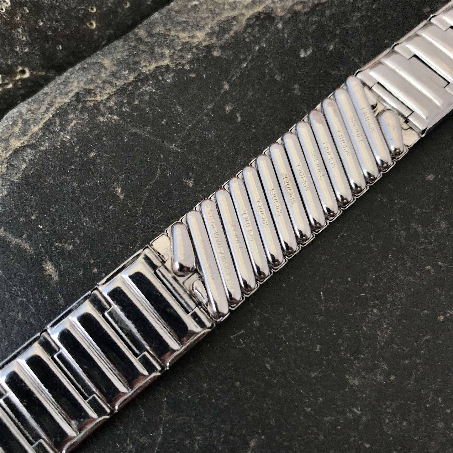 1957 10k White Gold Filled Classic New Old Vintage Watch Band nos Speidel