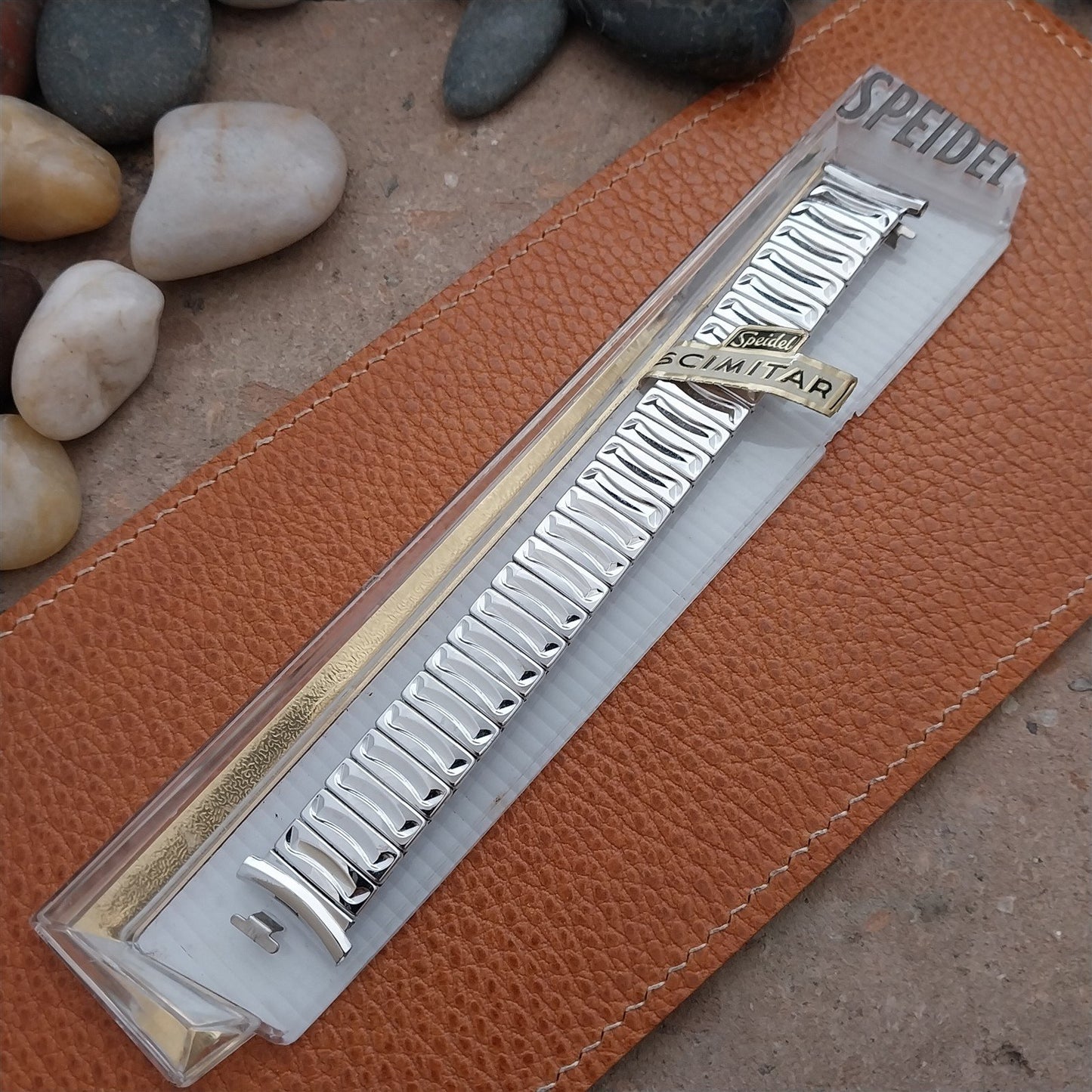 1958 Vintage 19mm 18mm 16mm Speidel Scimitar White Gold Filled Unused Watch Band