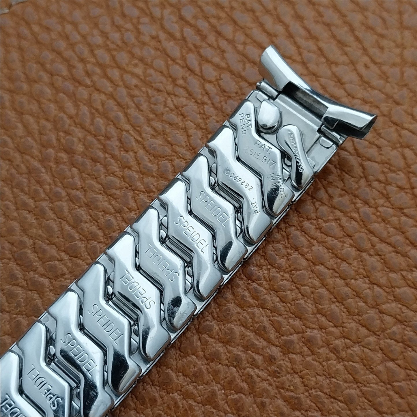 1958 Vintage 19mm 18mm 16mm Speidel Scimitar White Gold Filled Unused Watch Band