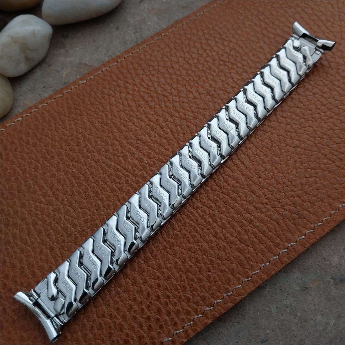 1958 Vintage 19mm 18mm 16mm Speidel Scimitar White Gold Filled Unused Watch Band