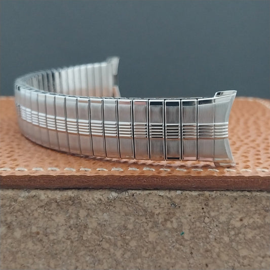 1969 Vintage Speidel Thunderbird Stainless Steel 19mm 18mm 17mm NOSWatch Band