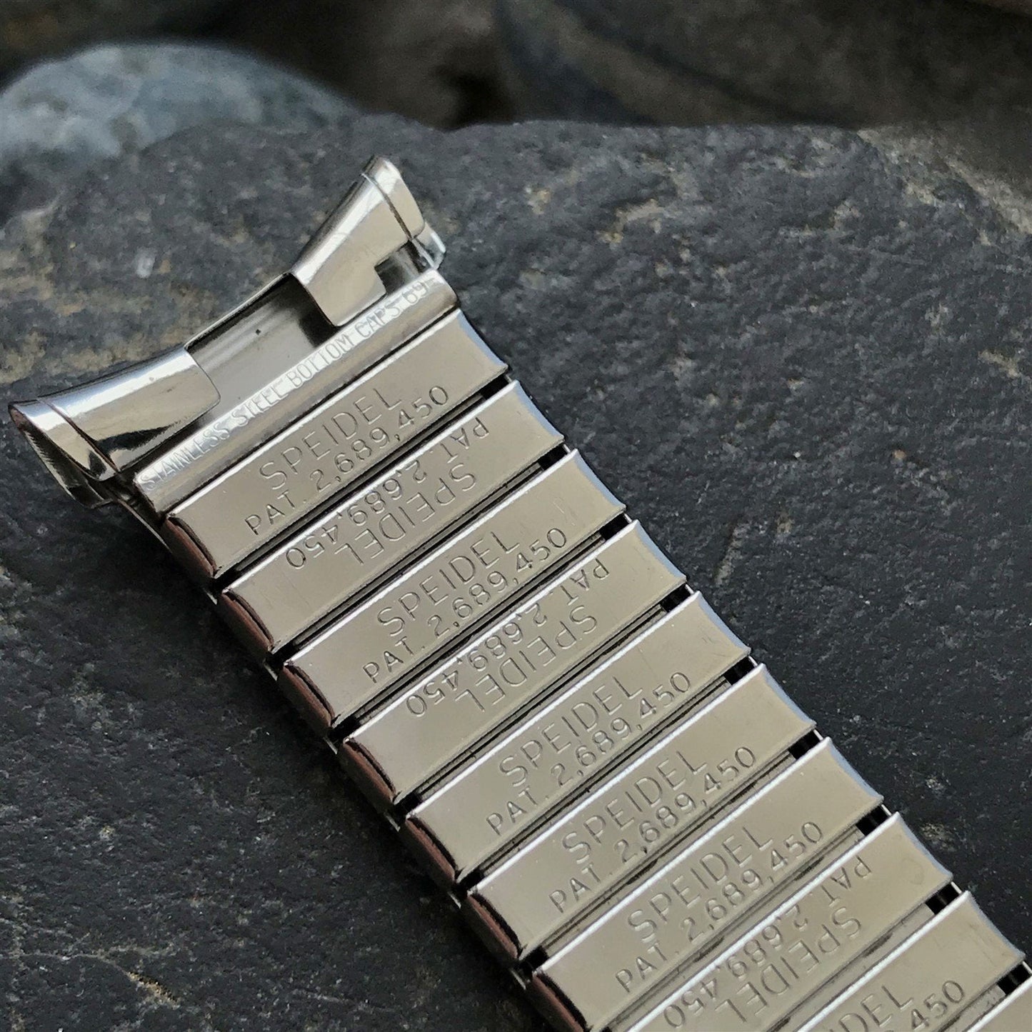 1969 Speidel USA Thunderbird Stainless Steel 19mm nos Vintage Watch Band