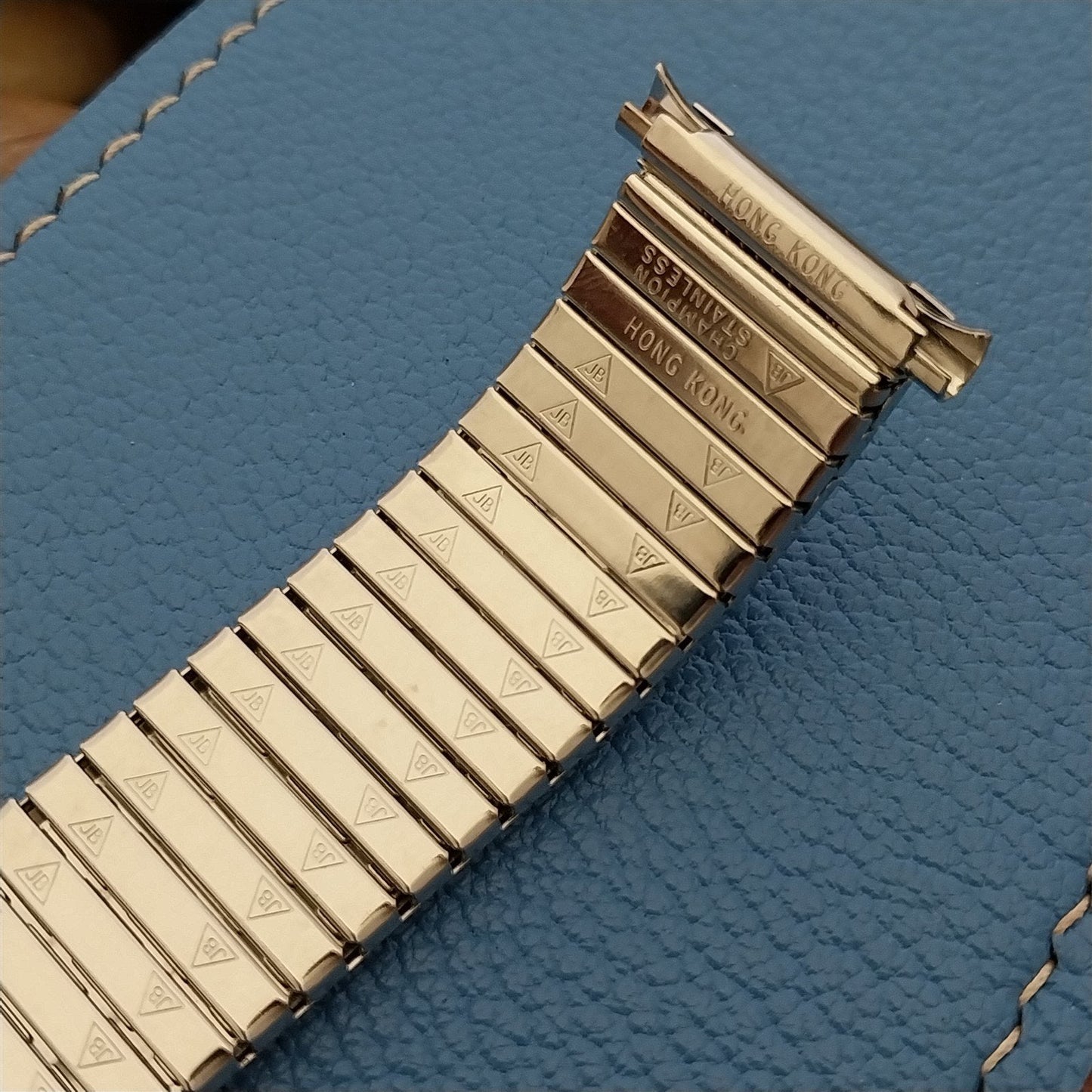 18mm 19mm 20mm JB Champion Wide Stainless Steel Unused 1970s Vintage Watch Band