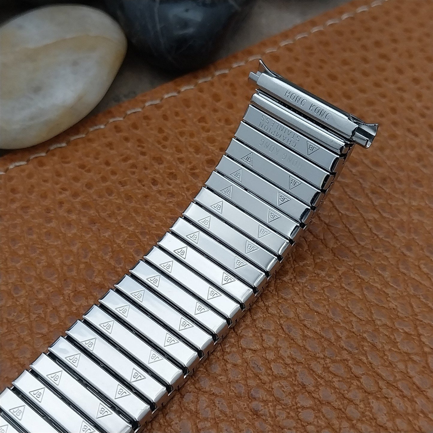 18mm 19mm 20mm JB Champion Wide Stainless Steel Unused 1970s Vintage Watch Band