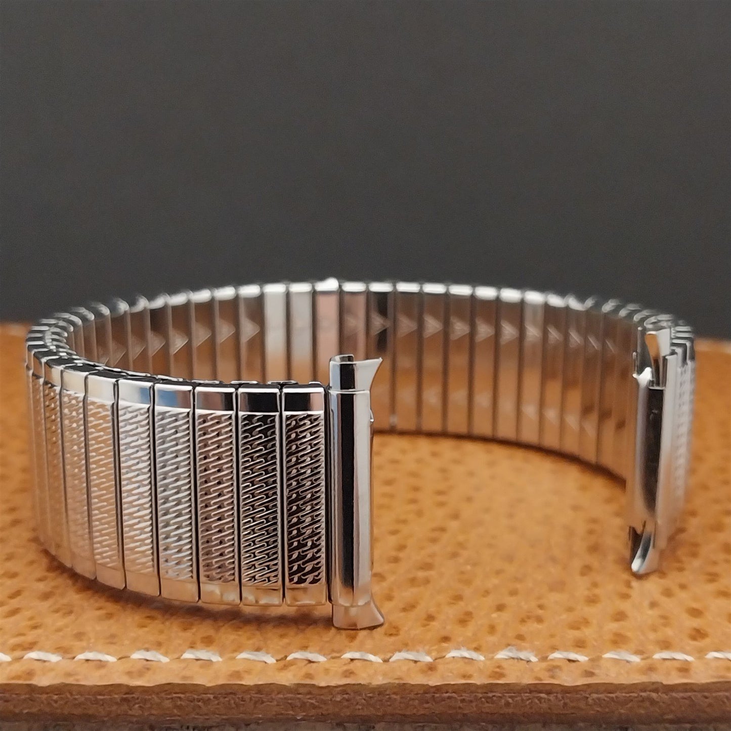 18mm 19mm 20mm JB Champion Wide Stainless Steel Unused 1970s Vintage Watch Band