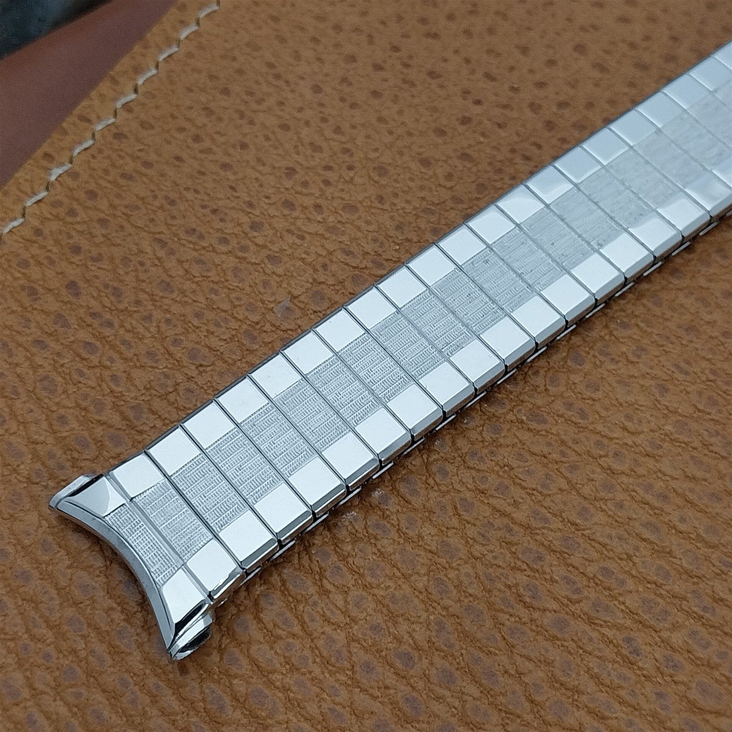 19mm 18mm 17mm 10k White Gold-Filled Speidel Classic nos 1970 Vintage Watch Band