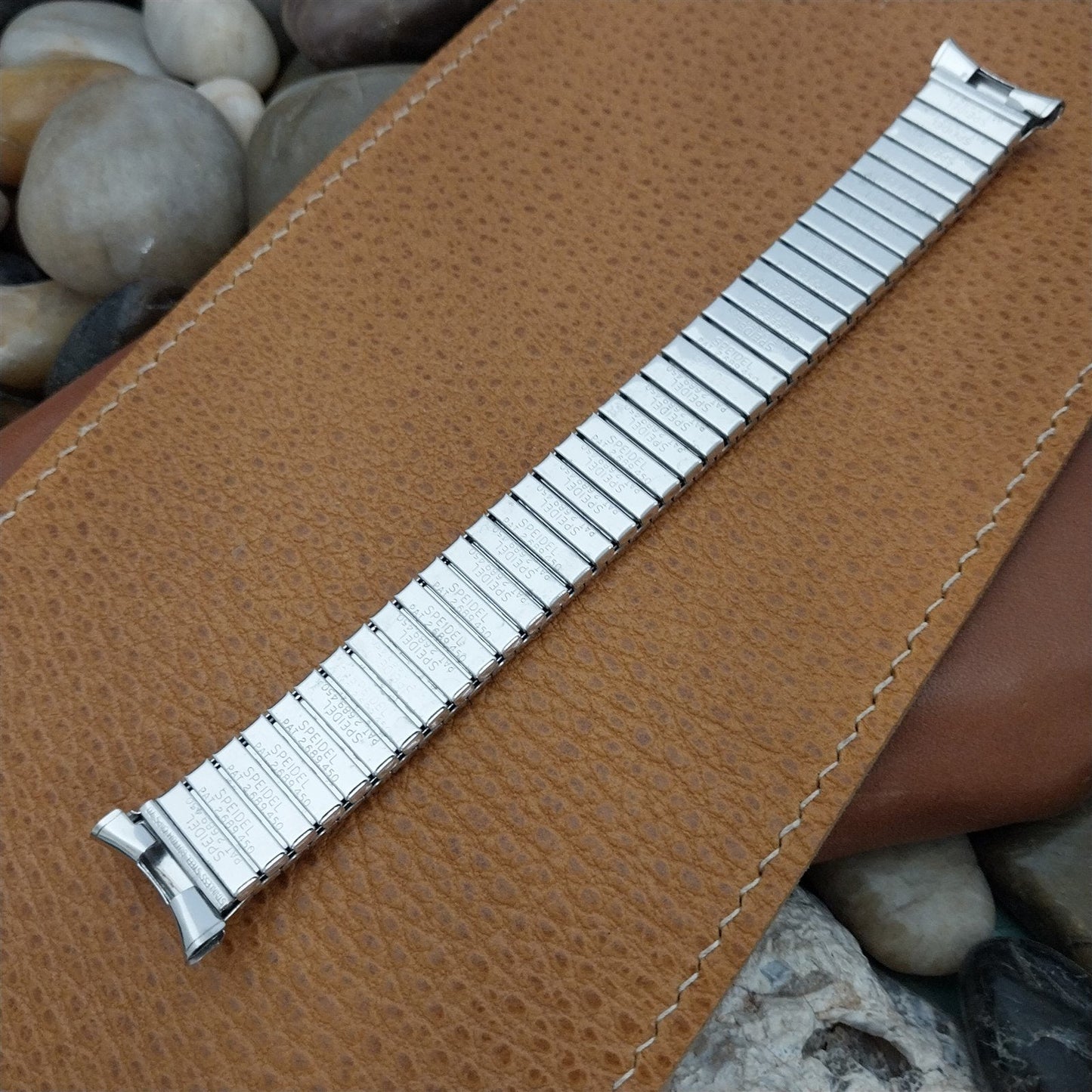 19mm 18mm 17mm 10k White Gold-Filled Speidel Classic nos 1970 Vintage Watch Band