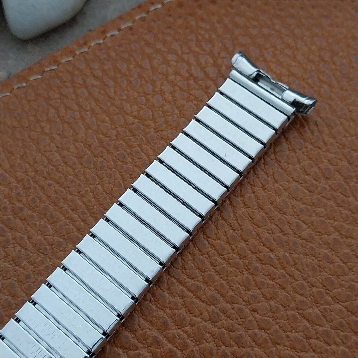 1962 Speidel Camelot White Gold Filled Long Classic nos Vintage Watch Band