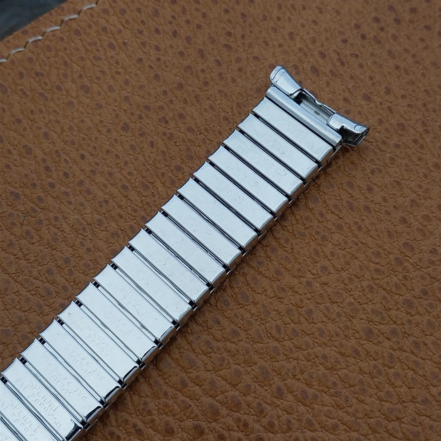 1962 Speidel Camelot White Gold Filled Long Classic nos Vintage Watch Band