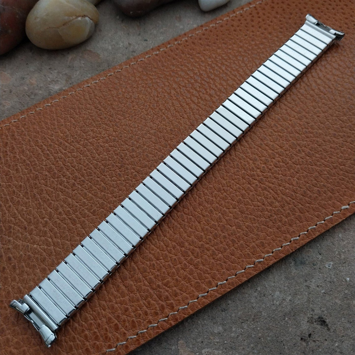 1962 Speidel Camelot White Gold Filled Long Classic nos Vintage Watch Band