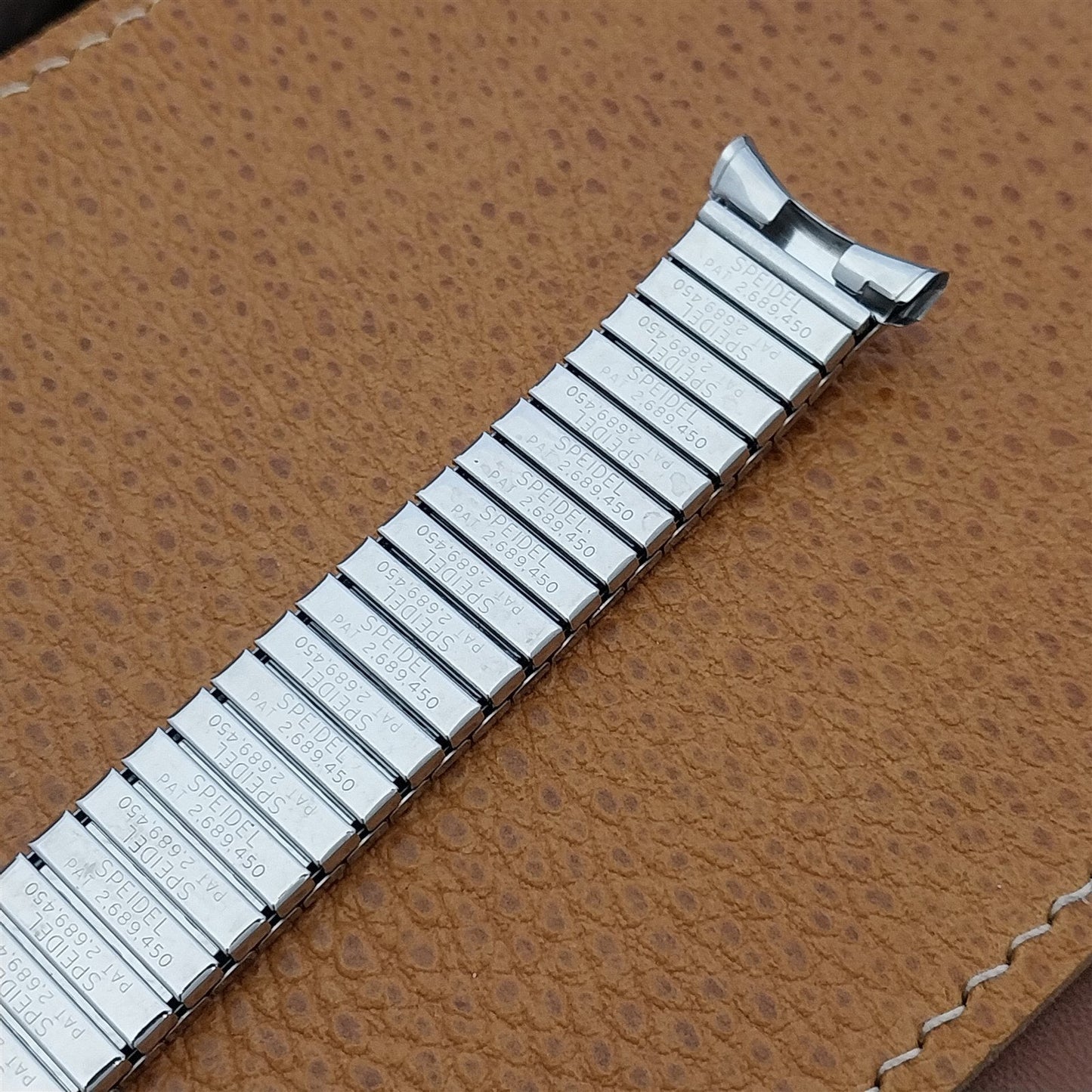 19mm 18mm 17mm 1963 Speidel Meteor Long Stainless Steel nos Vintage Watch Band