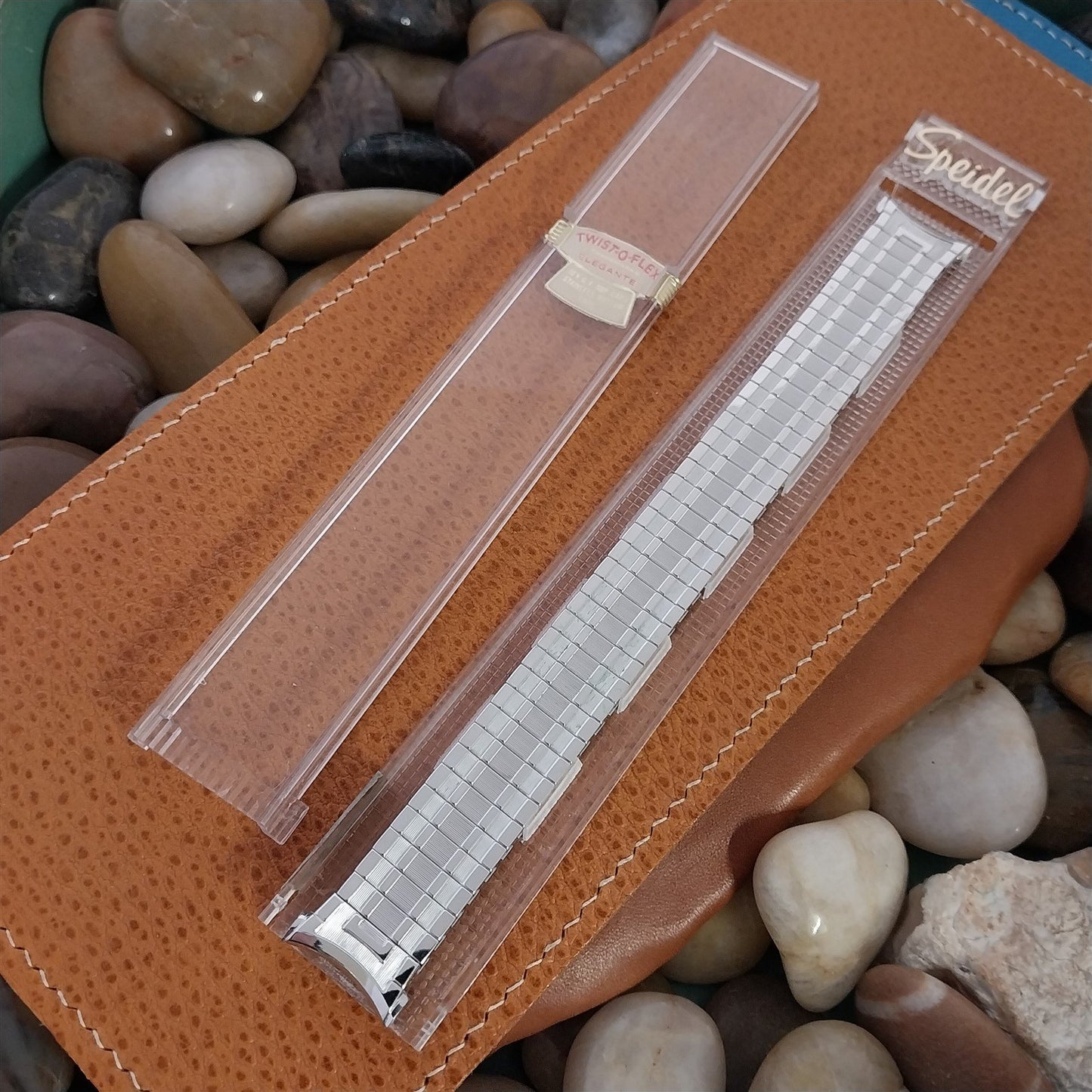 10K White Gold-Filled Long Speidel Elegante Unused 1964 Vintage Watch Band