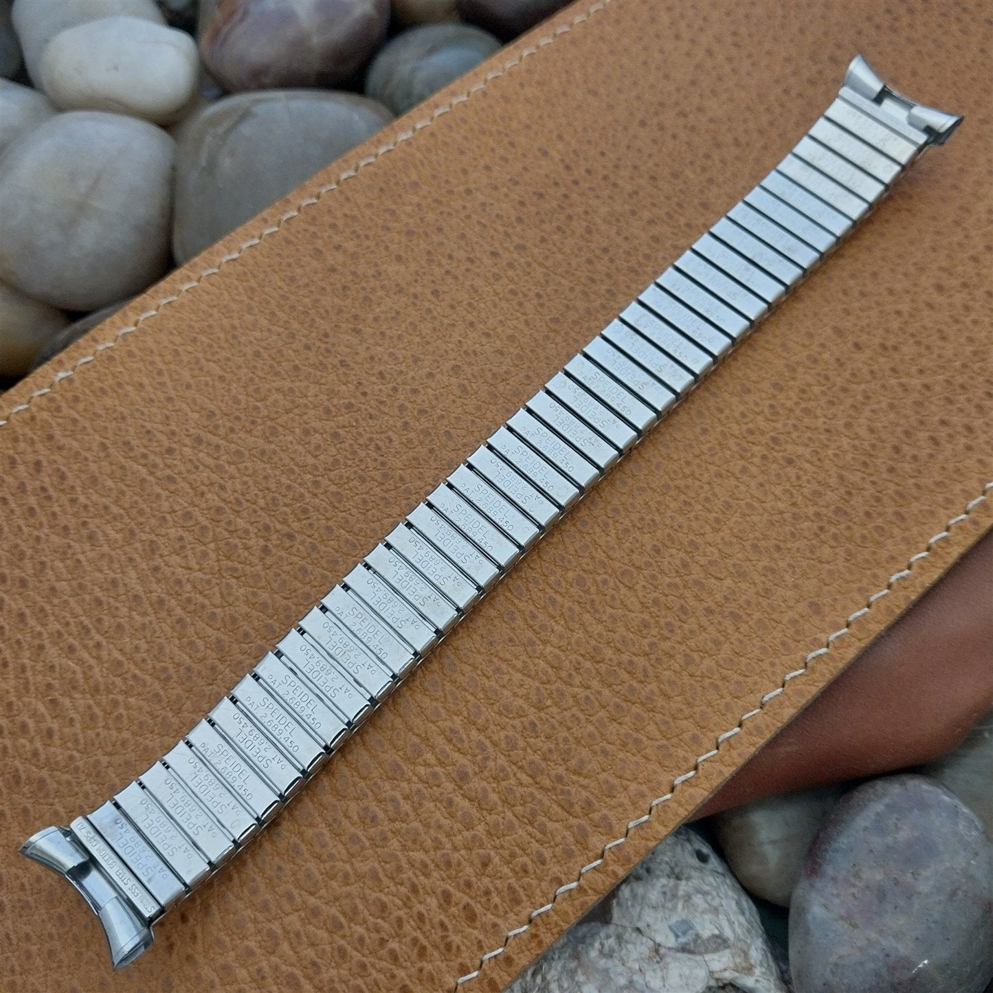 Vintage Long 1970 Speidel Valencia 19mm 18mm Stainless Steel Unused Watch Band