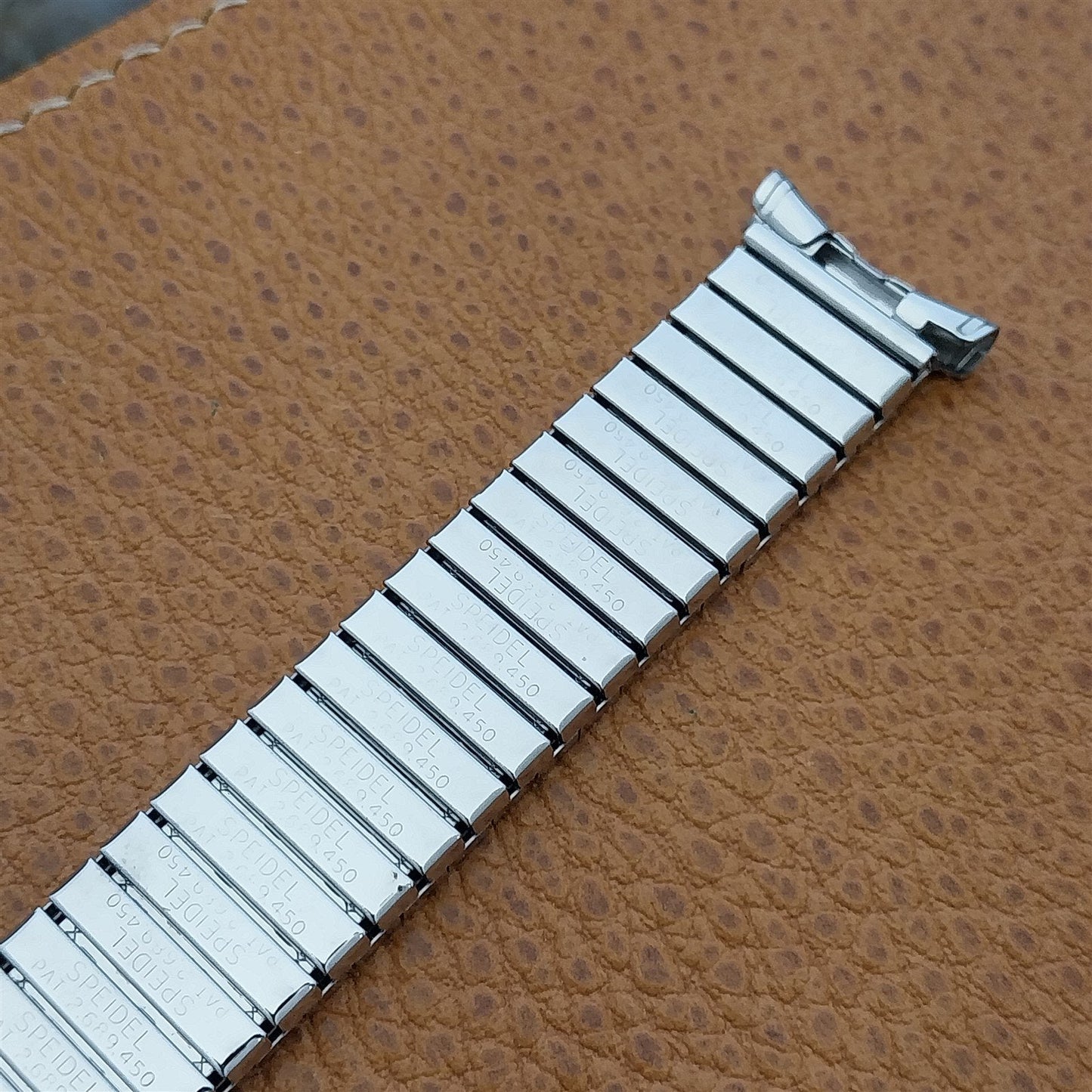 Vintage USA Made Stainless Steel 1960s Speidel nos Watch Band 17mm 18mm 19m